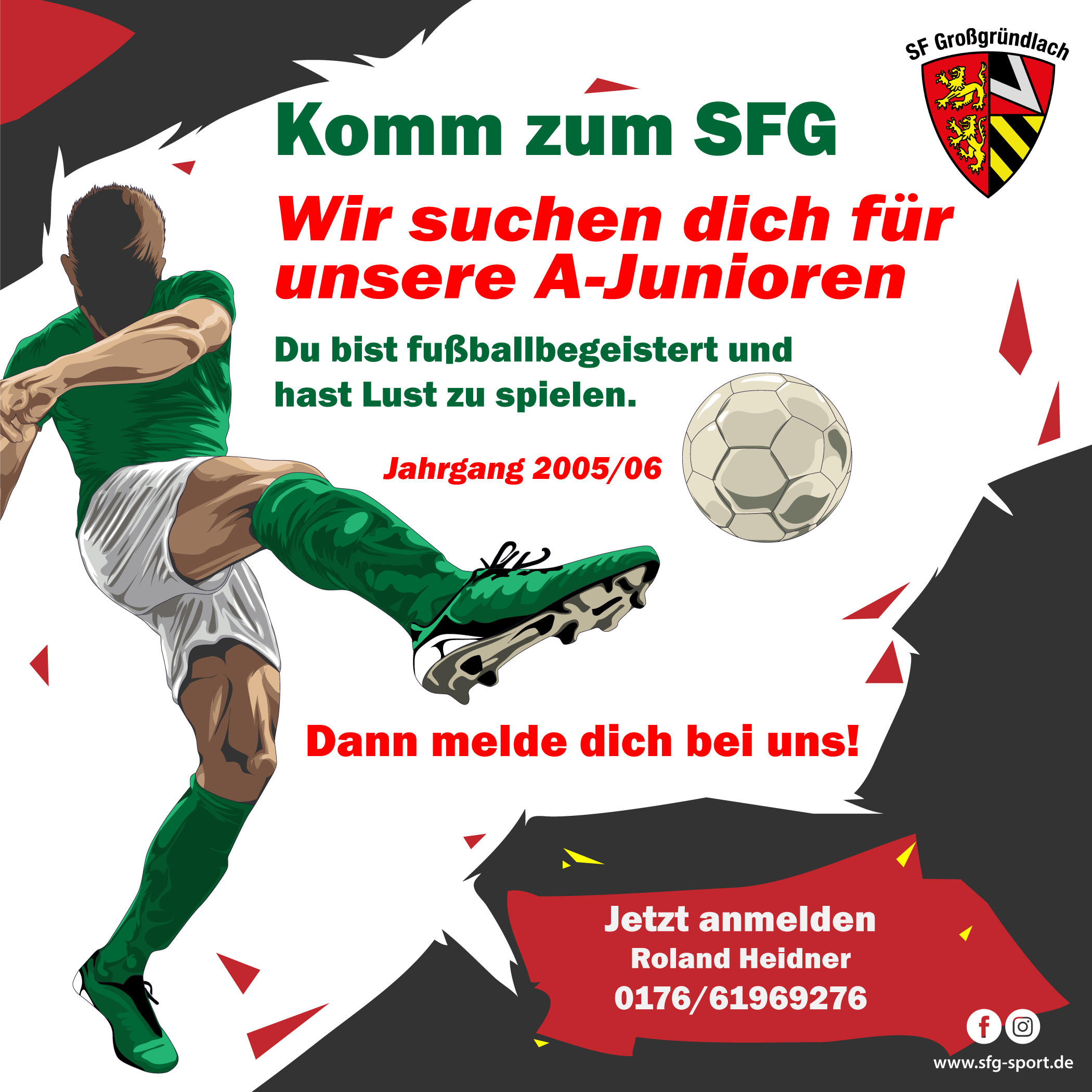 Sportfreunde Großgründlach: Wir suchen dich!